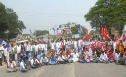 AP Highways Blockade For SCS 2018-03-22